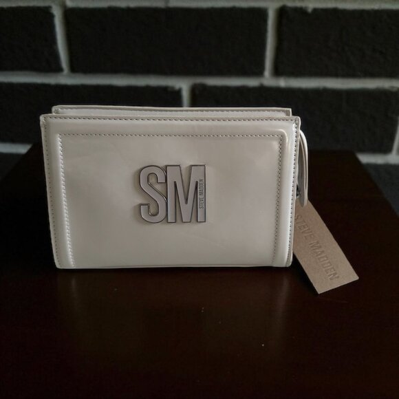 STEVE MADDEN Bjayda Chalk Cosmetic Makeup Bag NEW NWT - Picture 1 of 8